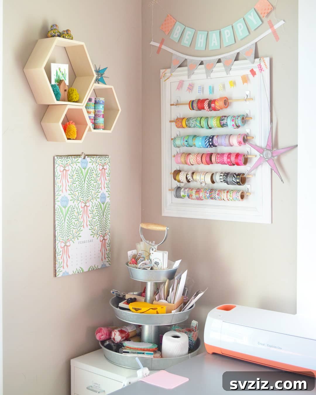 Wall Organizer for Craft Tapes