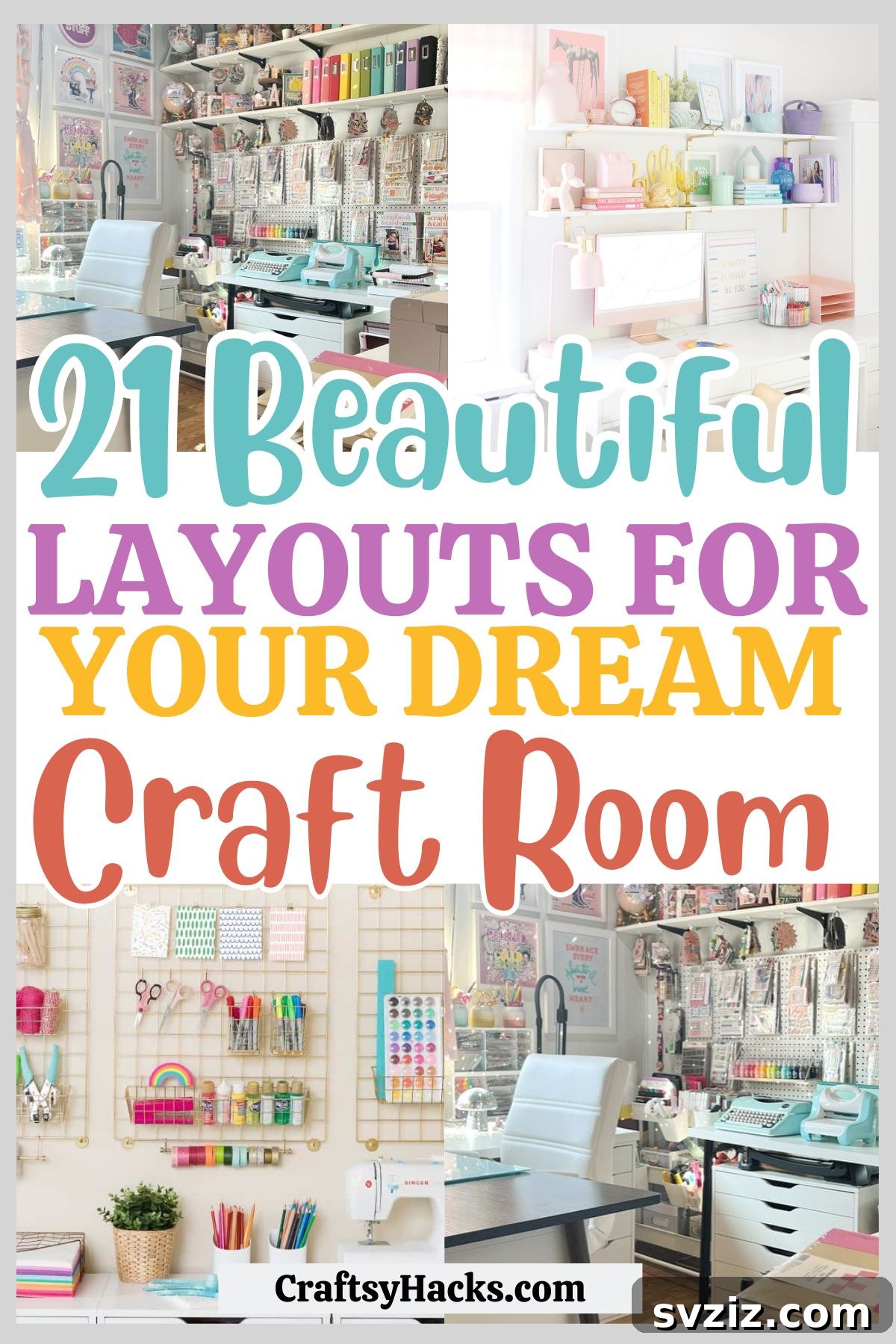 21 Brilliant Craft Room Layouts to Spark Your Imagination 2 Craft Room Layouts