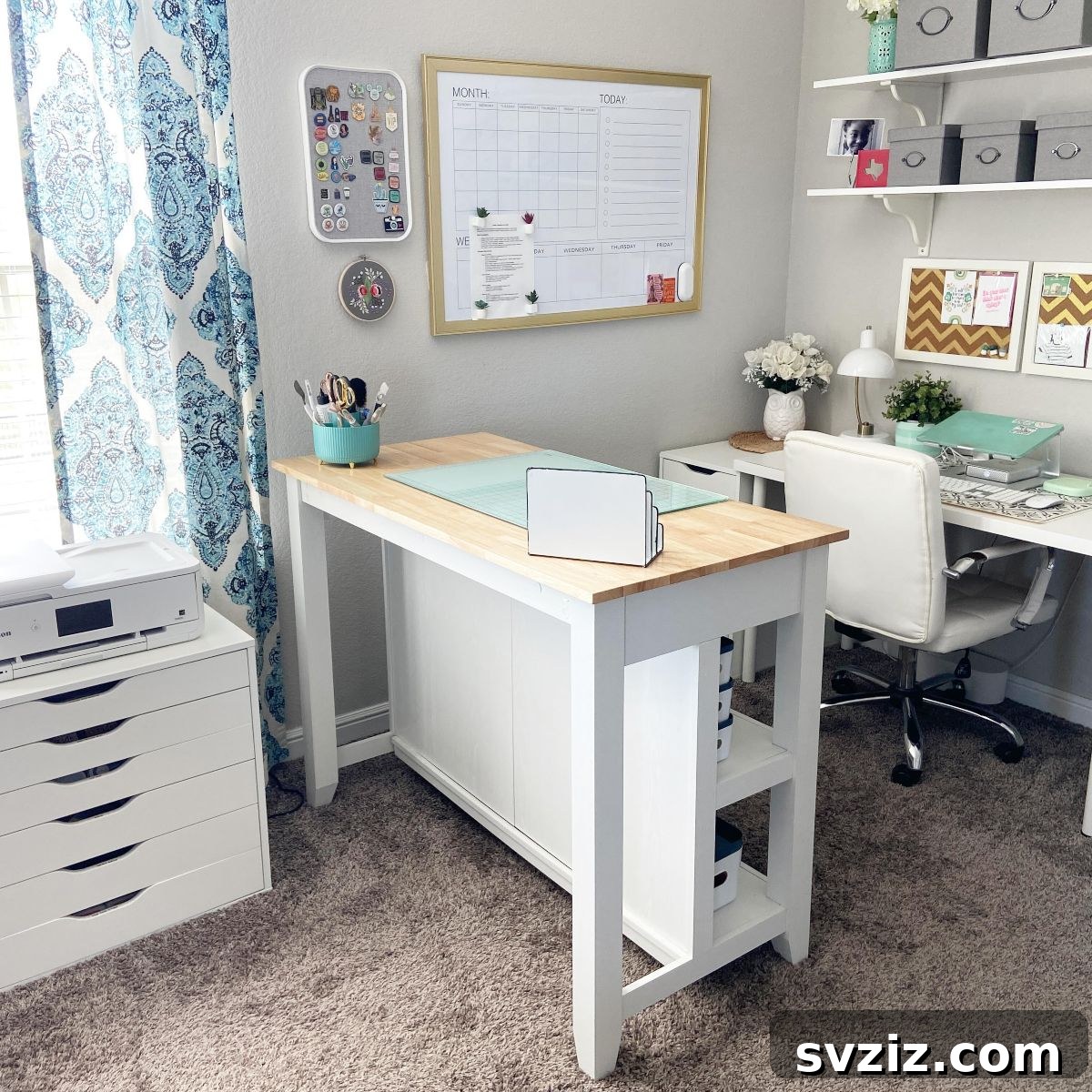 21 Brilliant Craft Room Layouts to Spark Your Imagination 21 Cozy Craft Nook in a Family Room