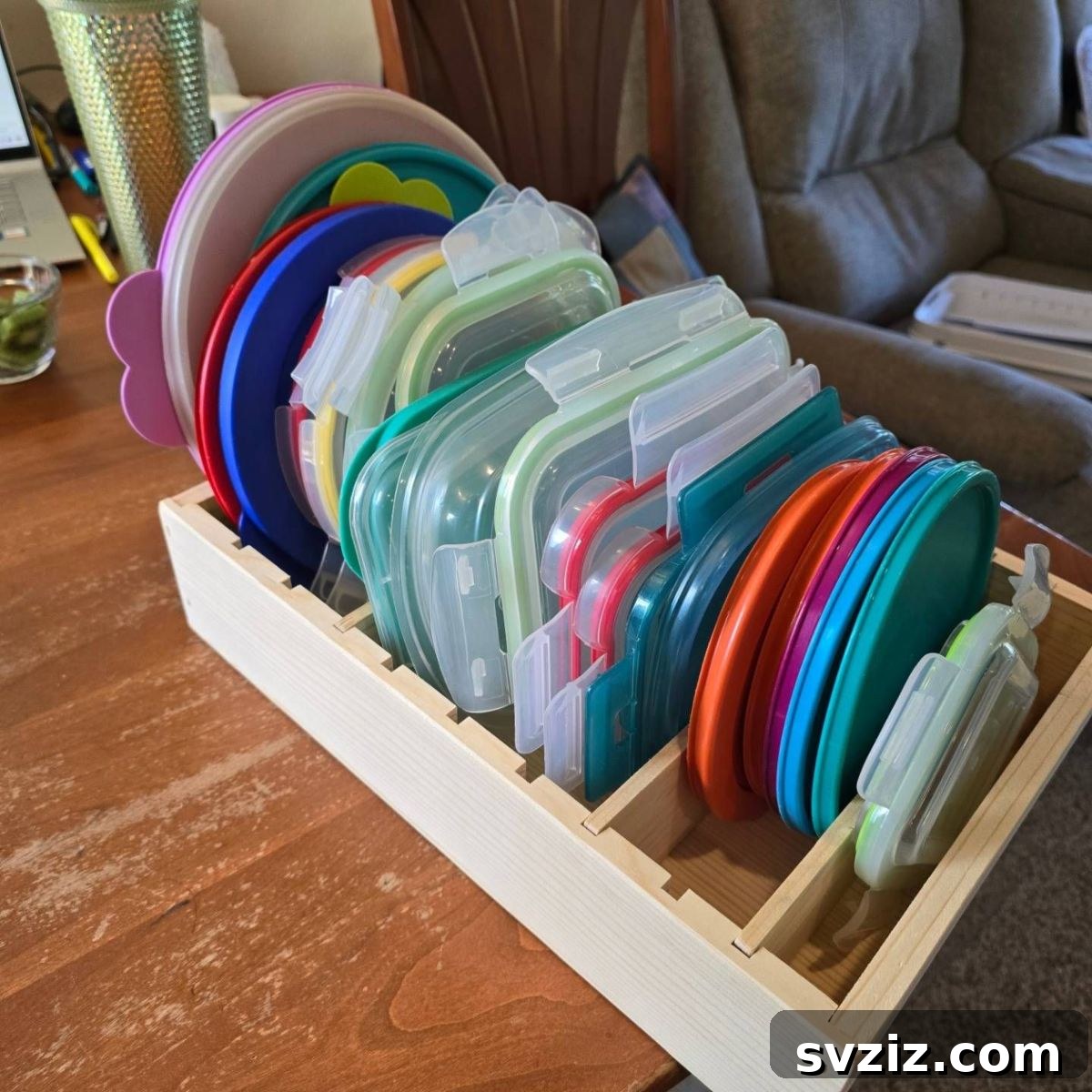 13 Brilliant Hacks for Organizing Pot Lids 3 DIY Pot Lid Storage Rack for Kitchen Organization