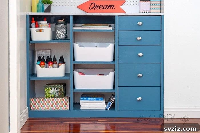 DIY Craft Closet Organizer