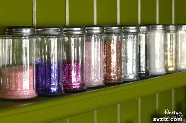 Dollar Store Shakers for Glitter