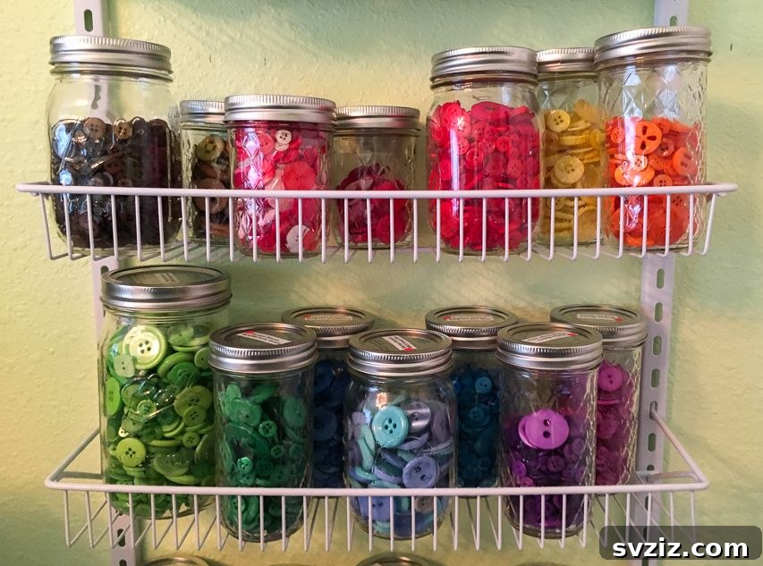 Mini Jars for Buttons