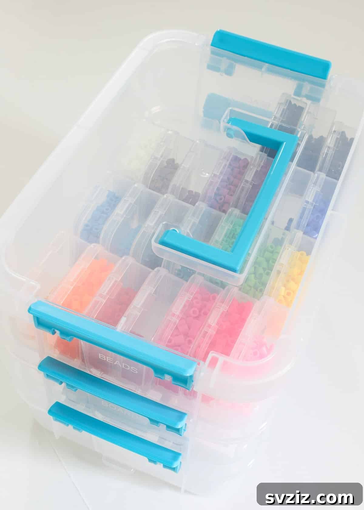 Tiered Plastic Box for Bead Storage