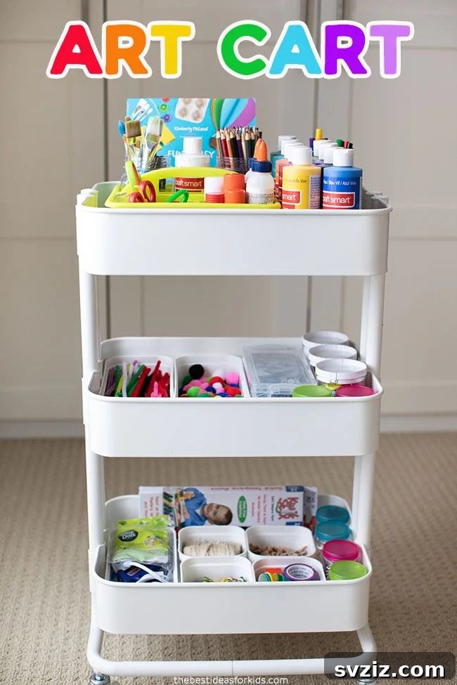 Kids Art Cart