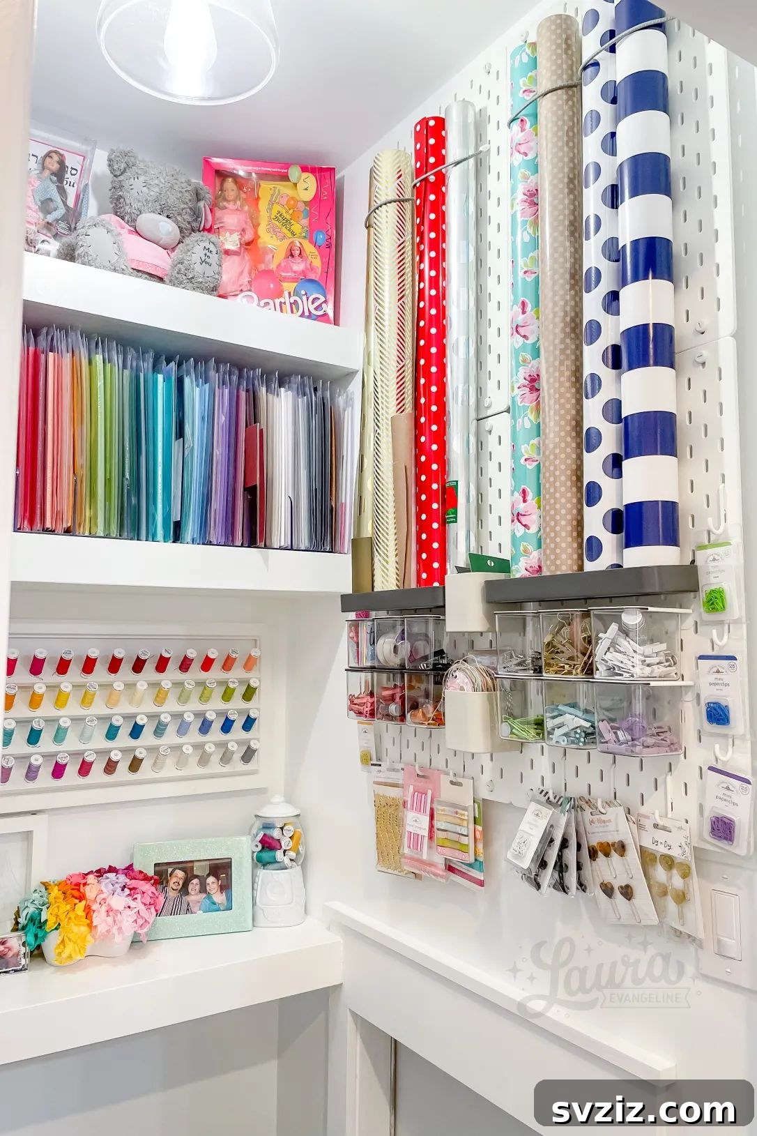 Smart Hacks for Your Craft Closet 13 Wall Storage System