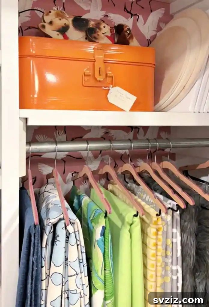 Smart Hacks for Your Craft Closet 4 fabric hangers