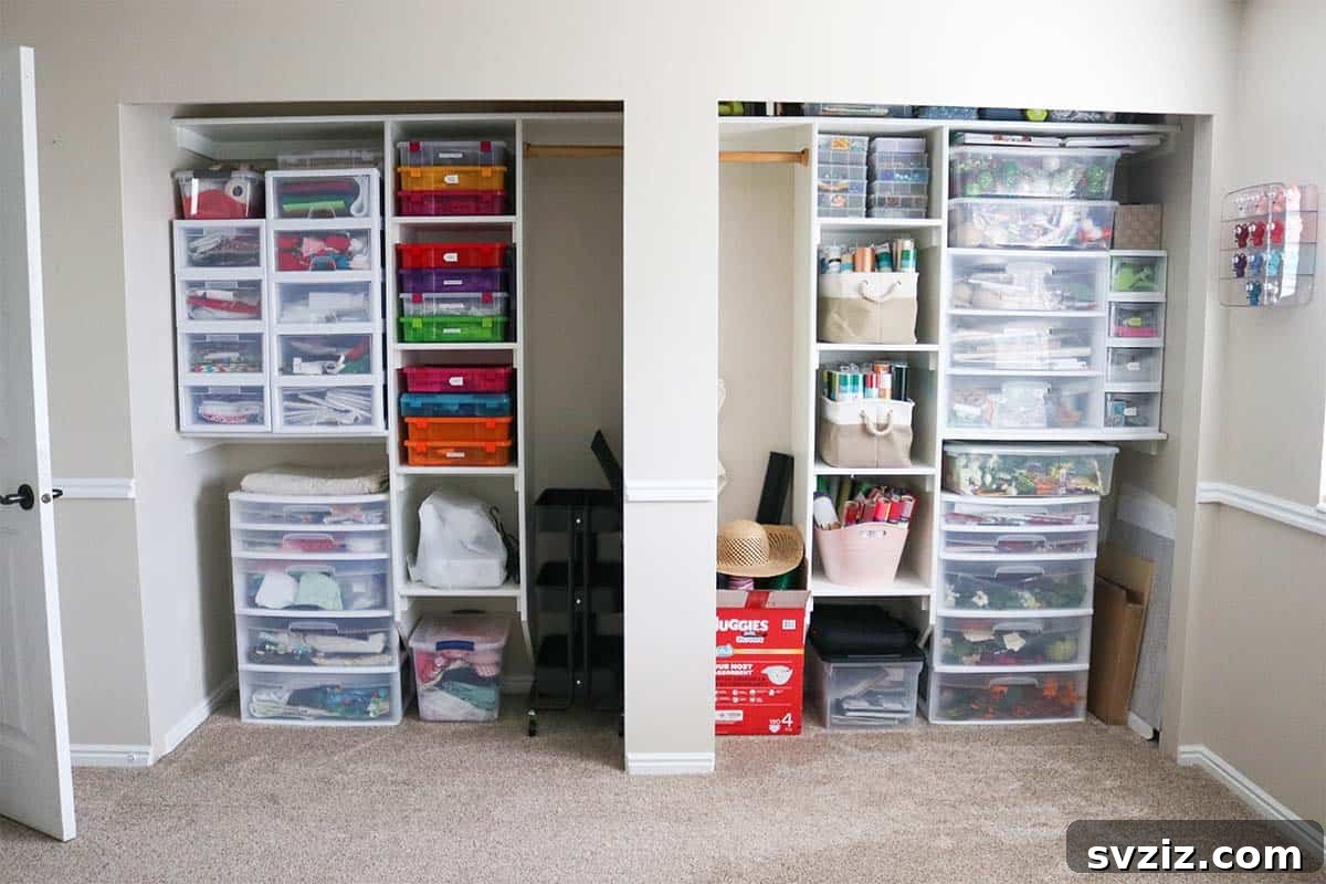 Smart Hacks for Your Craft Closet 7 Stackable Drawer Units