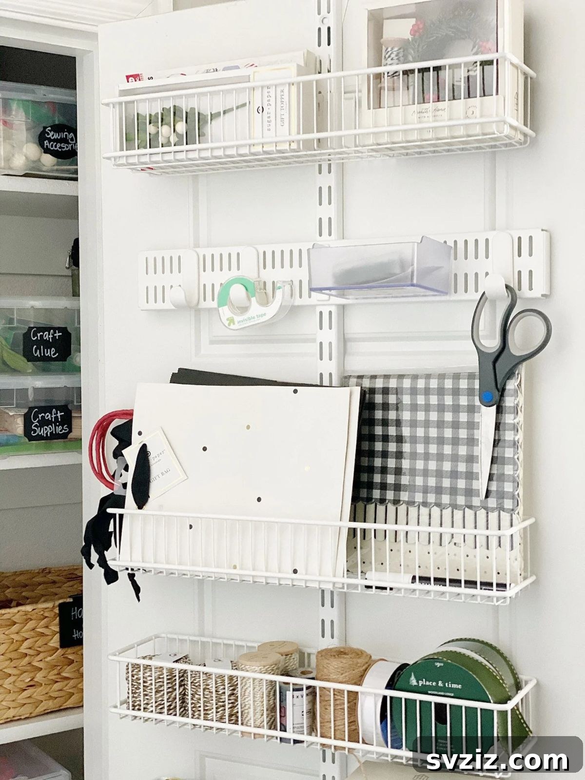 Smart Hacks for Your Craft Closet 8 door organizers