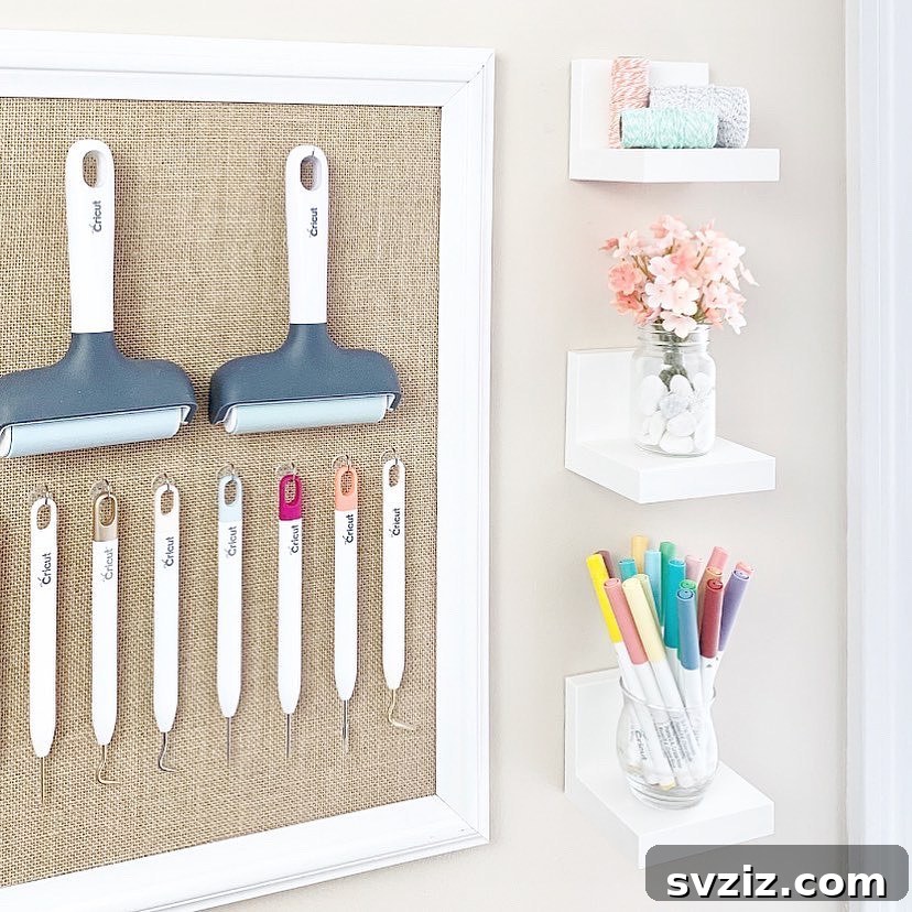 Reclaim Your Craft Space Brilliant Cricut Organization Solutions 12 tool wallboard