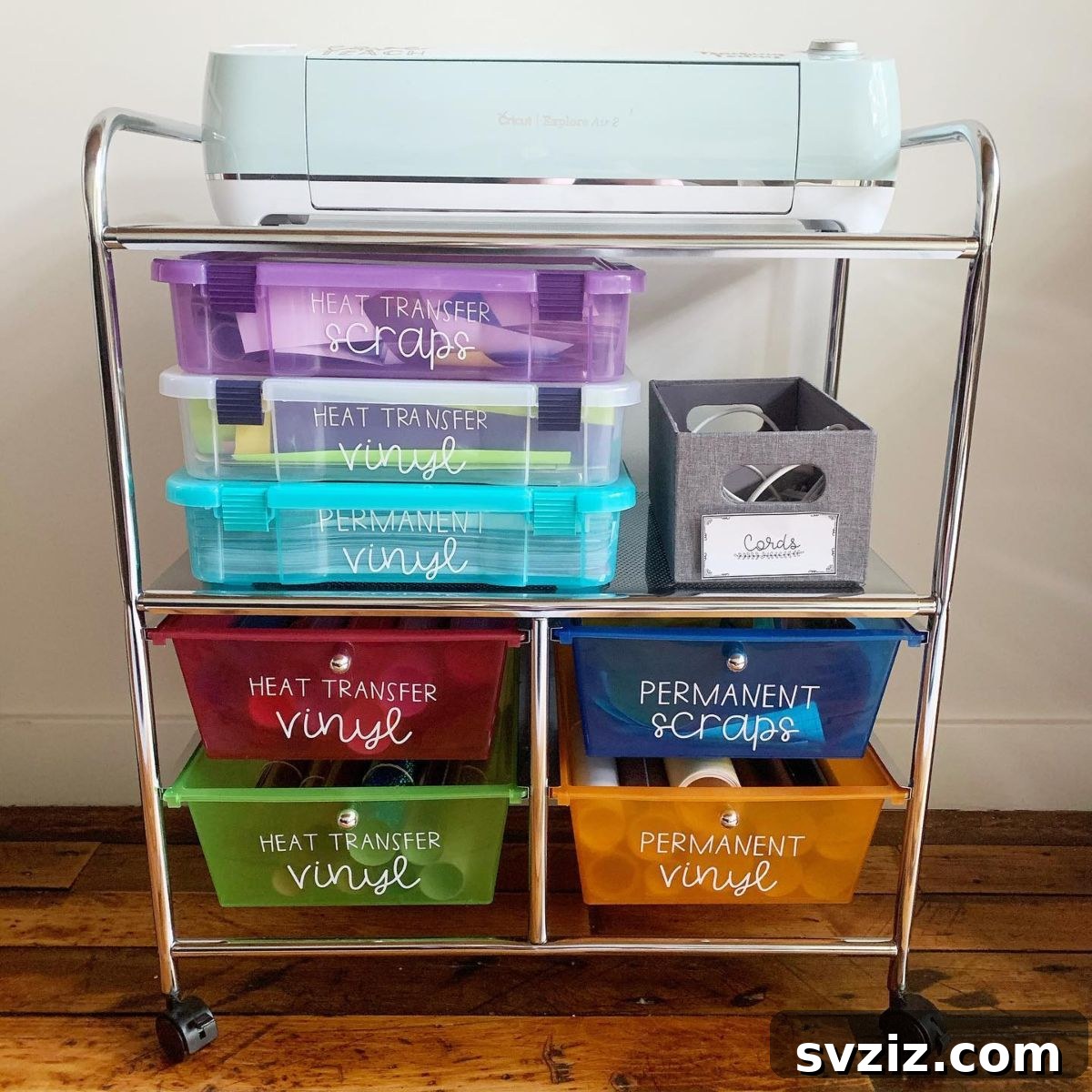 Reclaim Your Craft Space Brilliant Cricut Organization Solutions 15 rolling cart