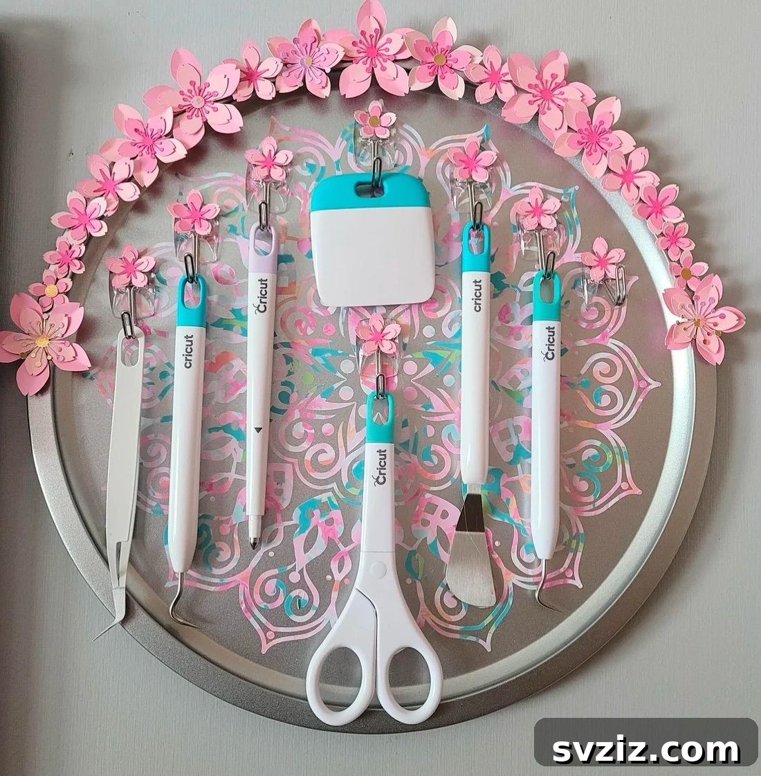 Reclaim Your Craft Space Brilliant Cricut Organization Solutions 17 Repurposed Old Plate