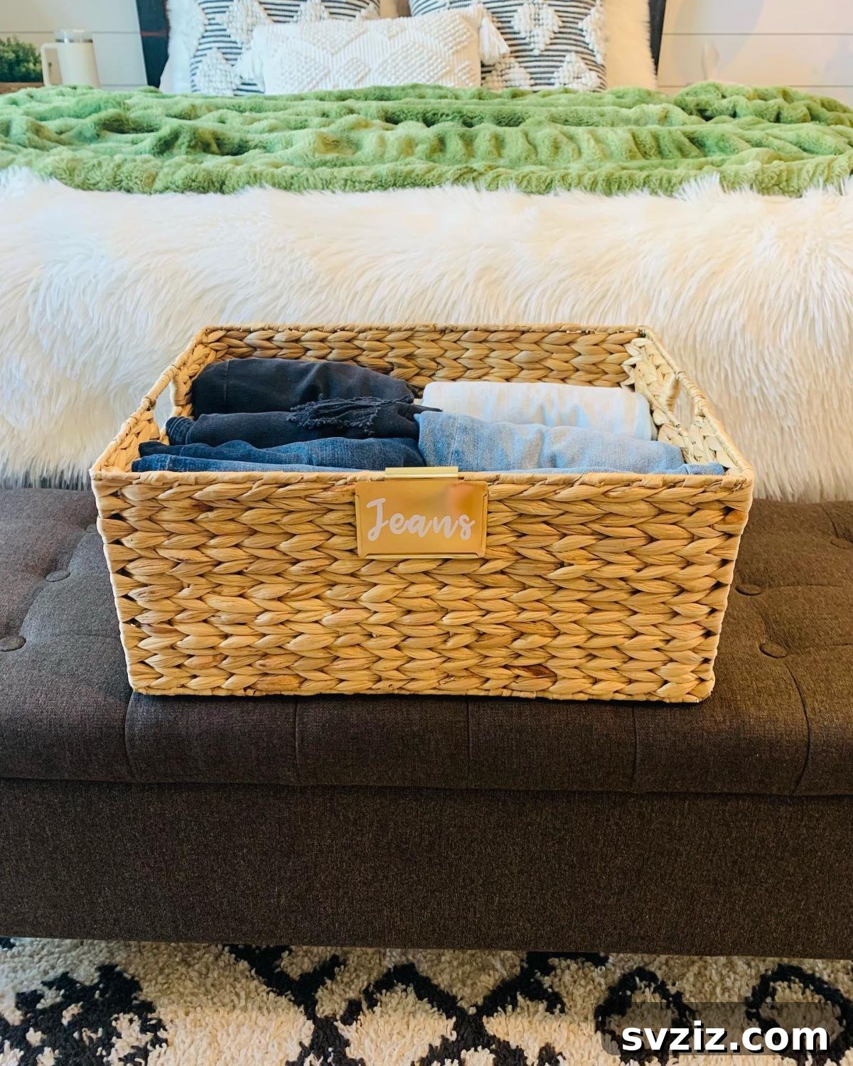Clever Jean Storage Solutions 17 wicker basket