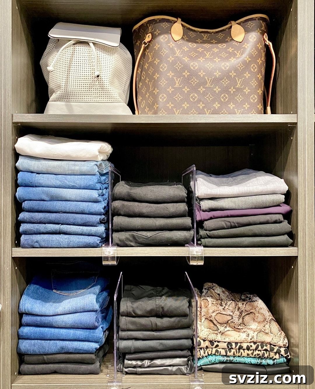 Clever Jean Storage Solutions 21 plastic closet dividers