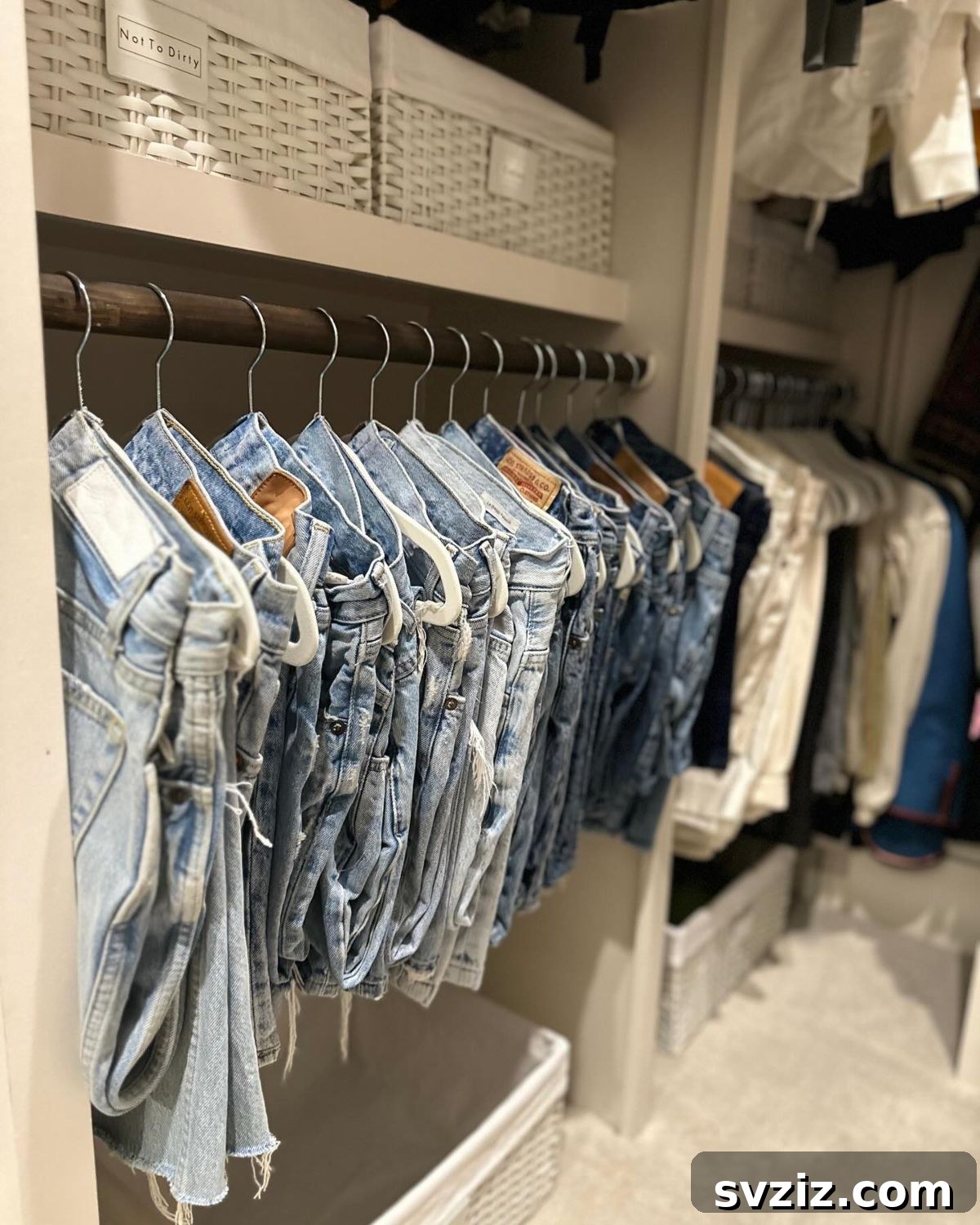 Clever Jean Storage Solutions 8 jean hangers