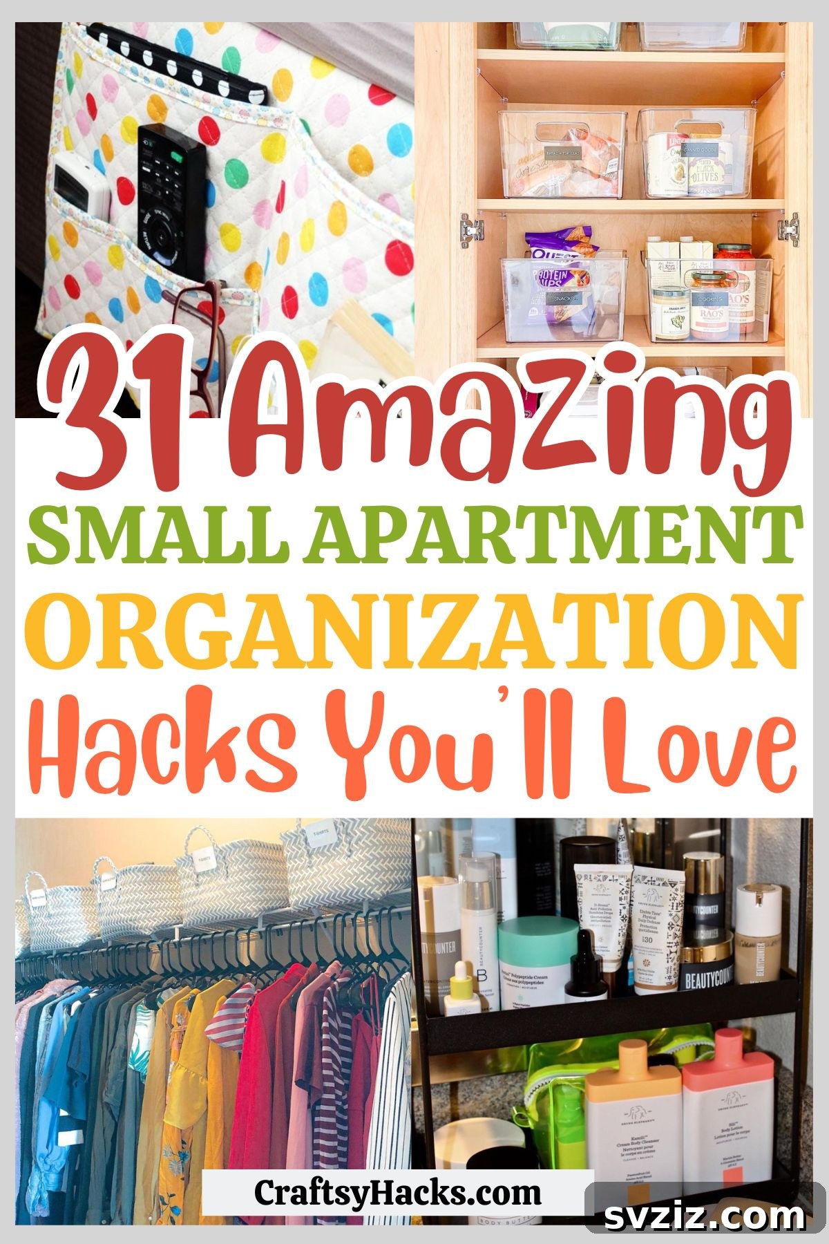 small apartment organizing hacks