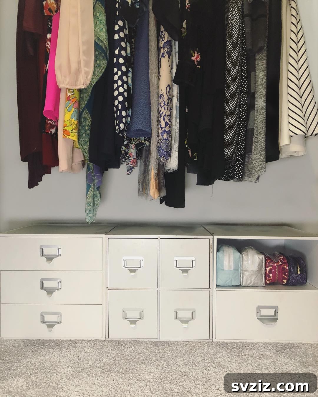 Storage Cubes for Dead Space in the Closet