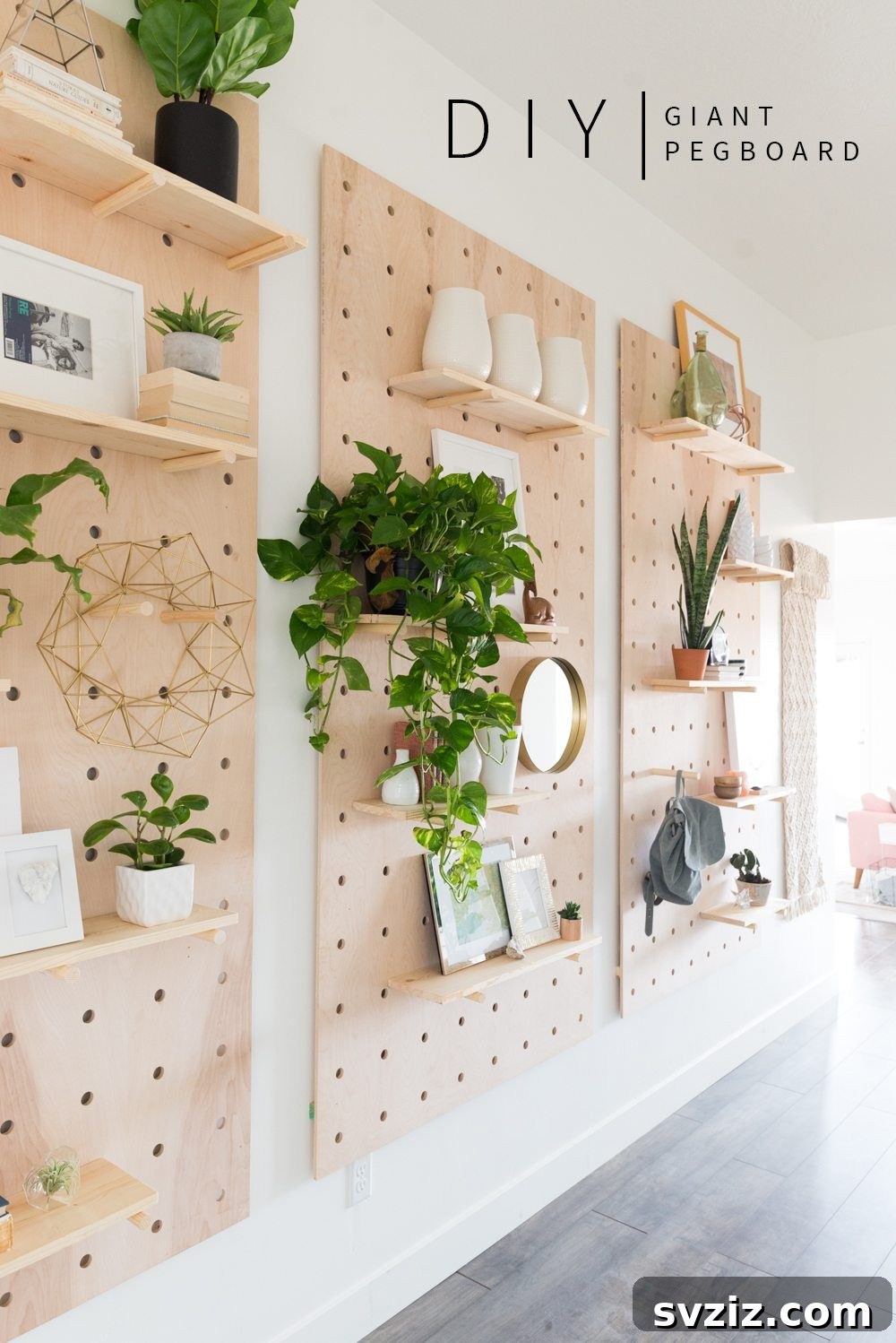 17 Clever DIY Wall Organizers to Conquer Clutter 17 Large and versatile DIY giant pegboard for adaptable storage and display