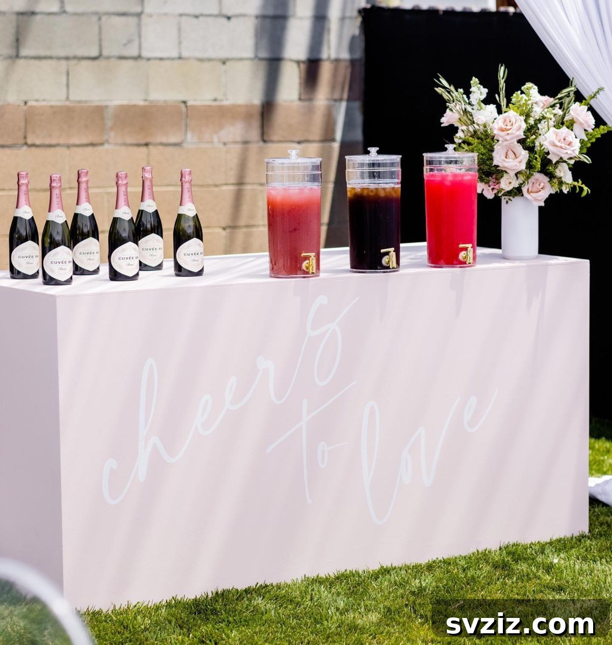 Small Weddings, Big Charm: 31 Intimate Ideas 11 Mimosa Station with various juices and garnishes for a wedding reception