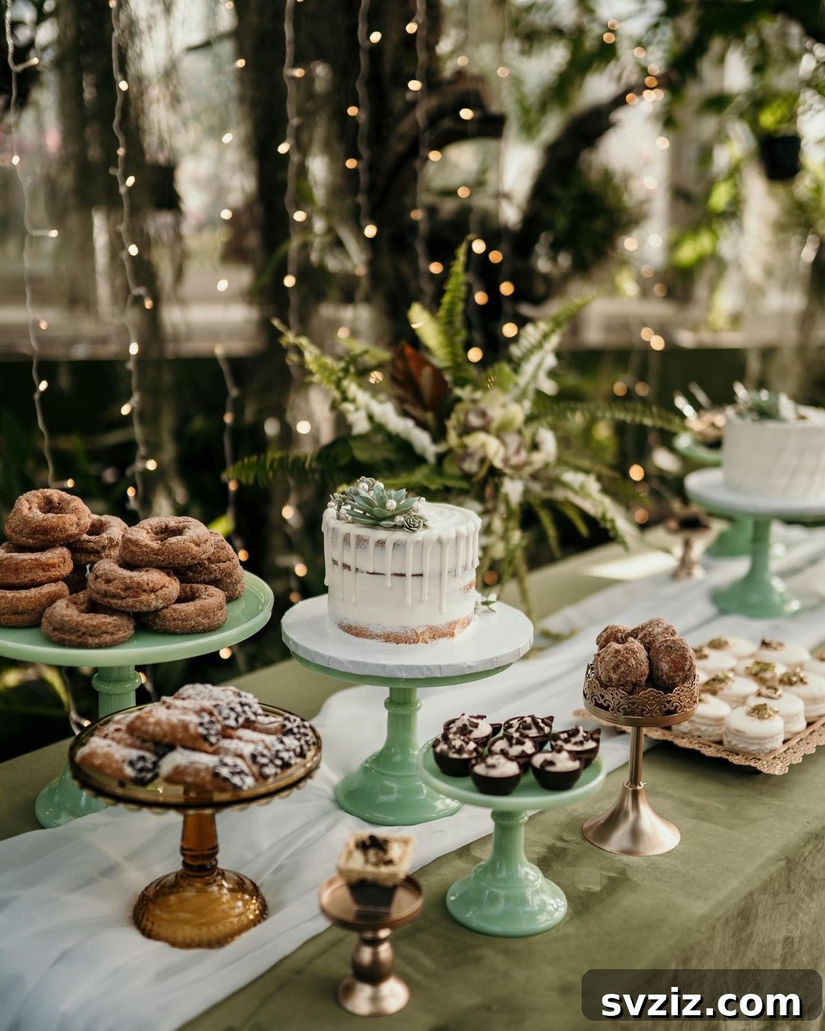 Small Weddings, Big Charm: 31 Intimate Ideas 17 Wedding Dessert Table with assorted pastries and sweet treats