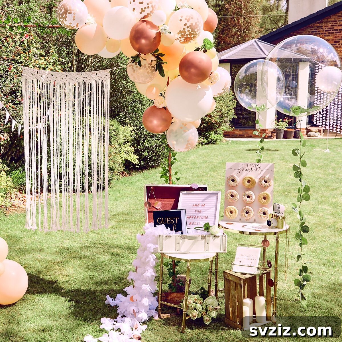 Small Weddings, Big Charm: 31 Intimate Ideas 6 Donut Wall as a sweet treat display for a wedding