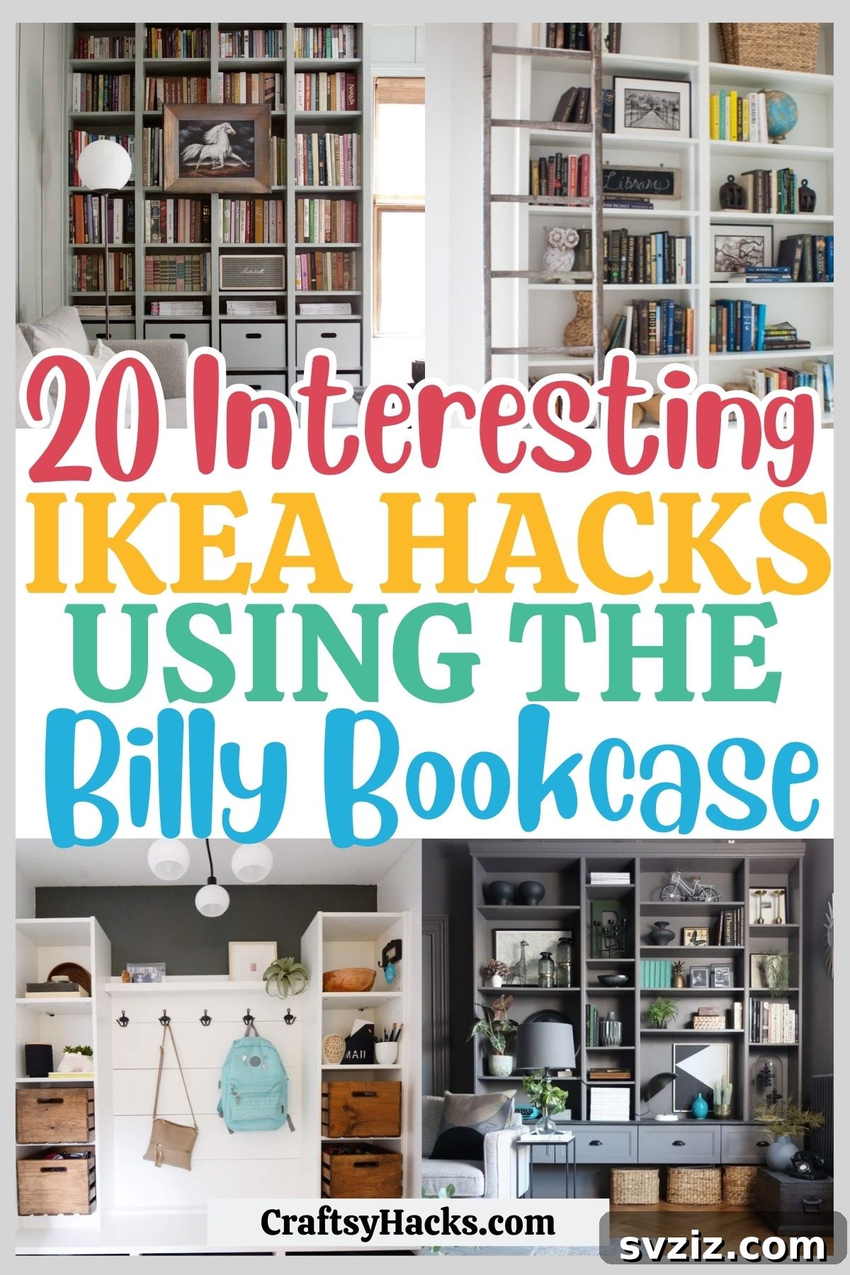 Creative IKEA Billy Bookcase hacks for transforming your home on a budget