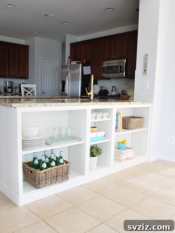 DIY Kitchen Under-Counter Shelves using IKEA Billy Bookcase