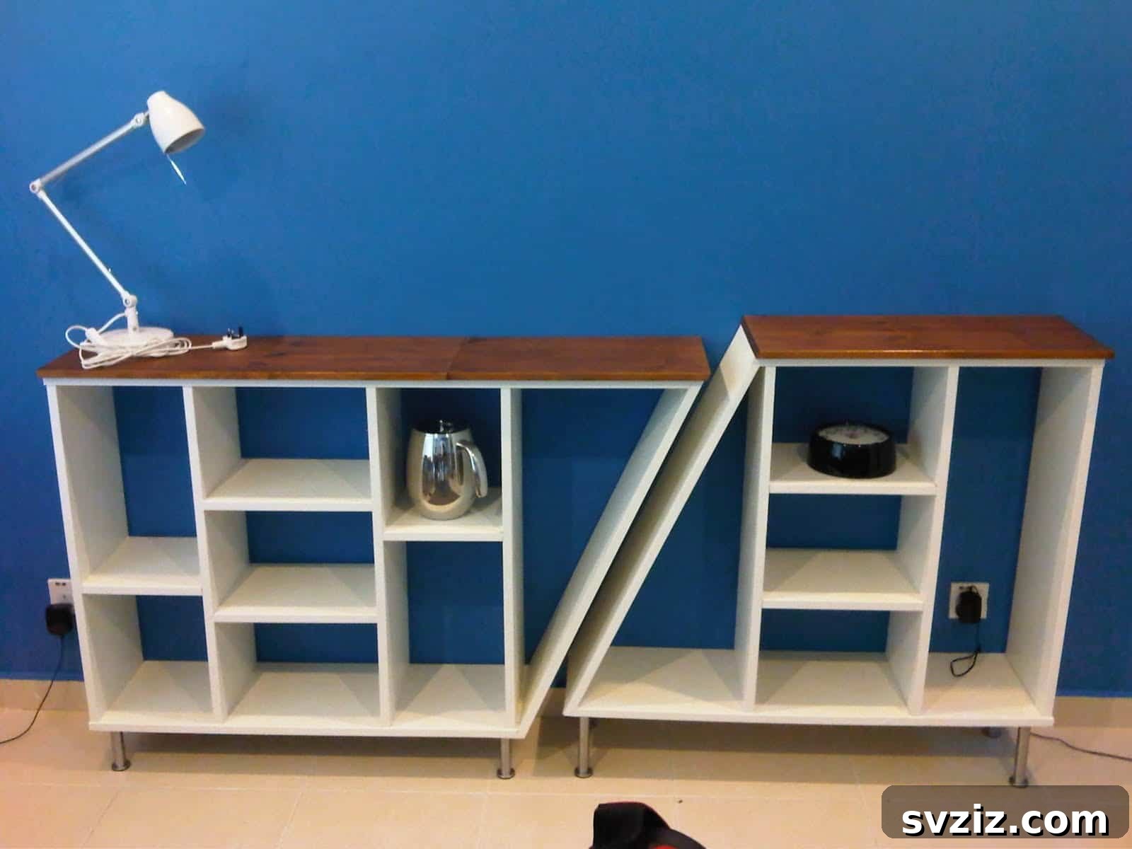 DIY Buffet made from IKEA Billy Bookcase
