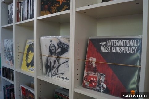 DIY Record Shelf made from IKEA Billy Bookcase