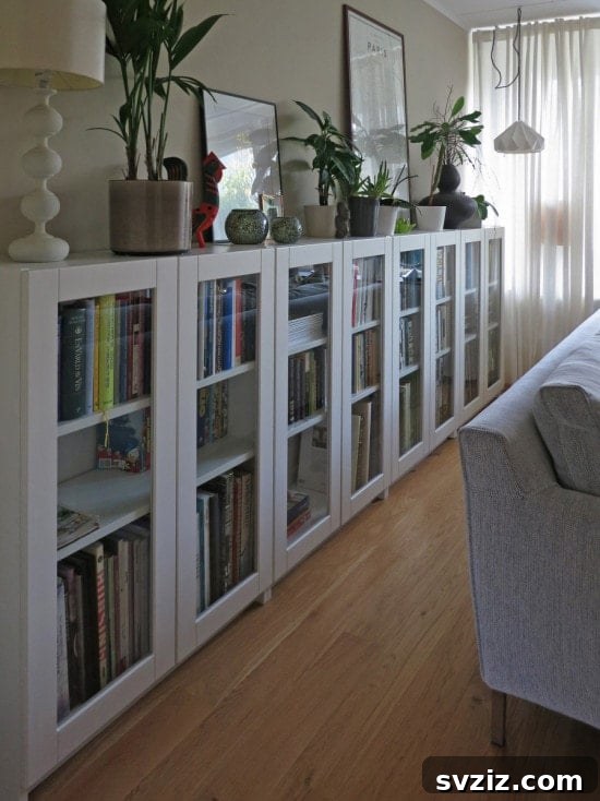 IKEA Billy Bookcase with GRYTNÄS Kitchen Doors hack