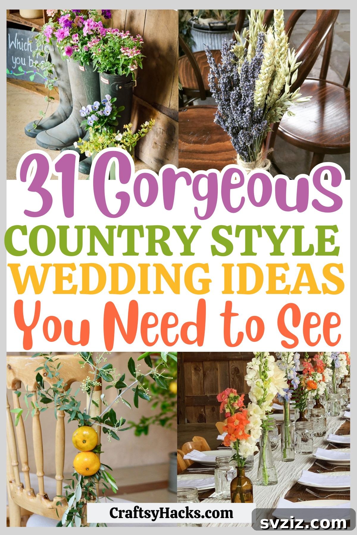 31 Adorable Rustic Wedding Ideas 2 Inspiring Country Wedding Ideas for a Rustic Celebration