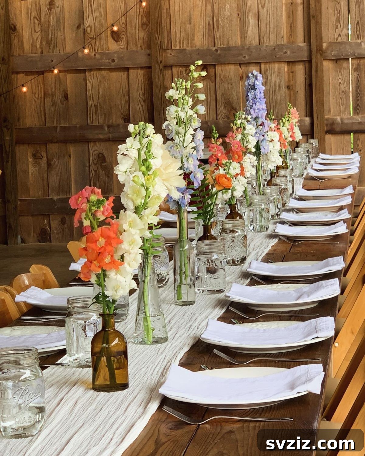 31 Adorable Rustic Wedding Ideas 20 Elegantly Mismatched Delicate Colorful Floral Arrangements