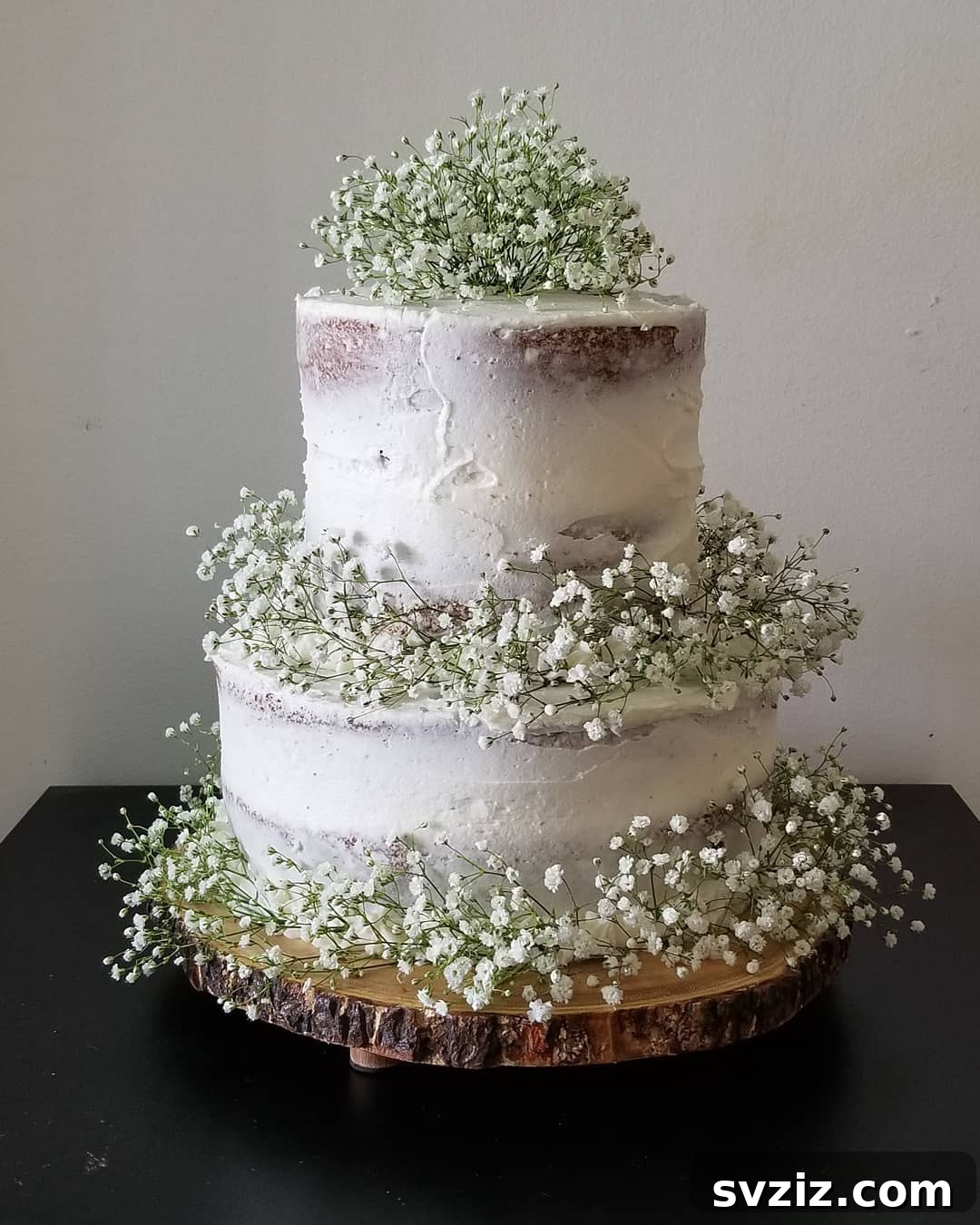 31 Adorable Rustic Wedding Ideas 24 Rustic Country Wedding Cake with Floral Decor