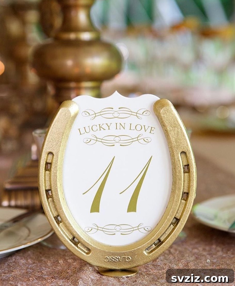 31 Adorable Rustic Wedding Ideas 8 Rustic Horseshoe Table Numbers for a Country Wedding