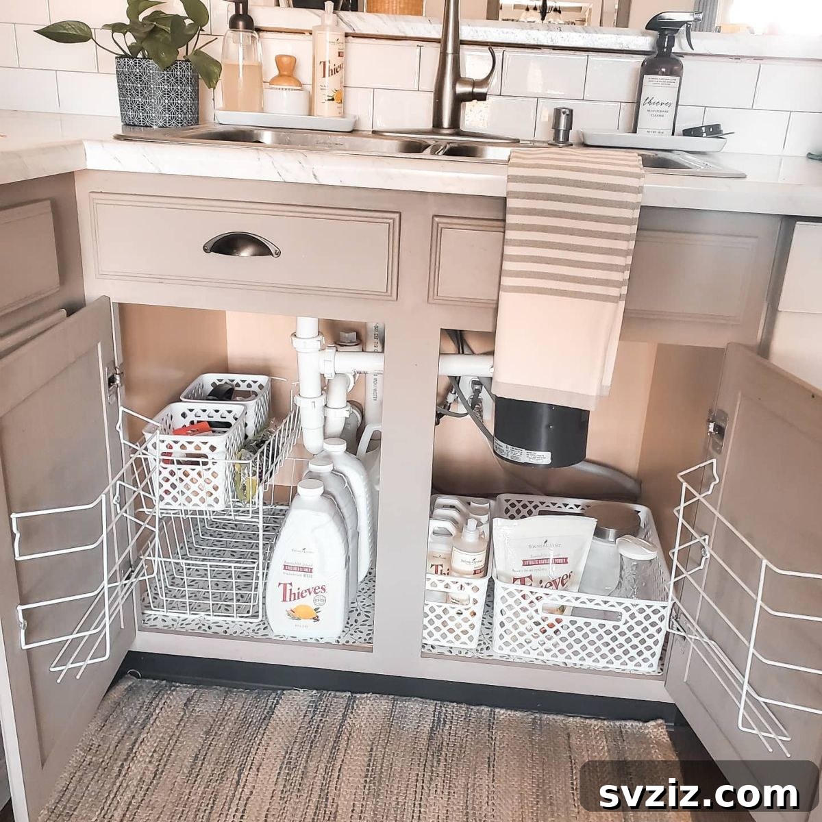  Under the Sink Cleaning Product Storage