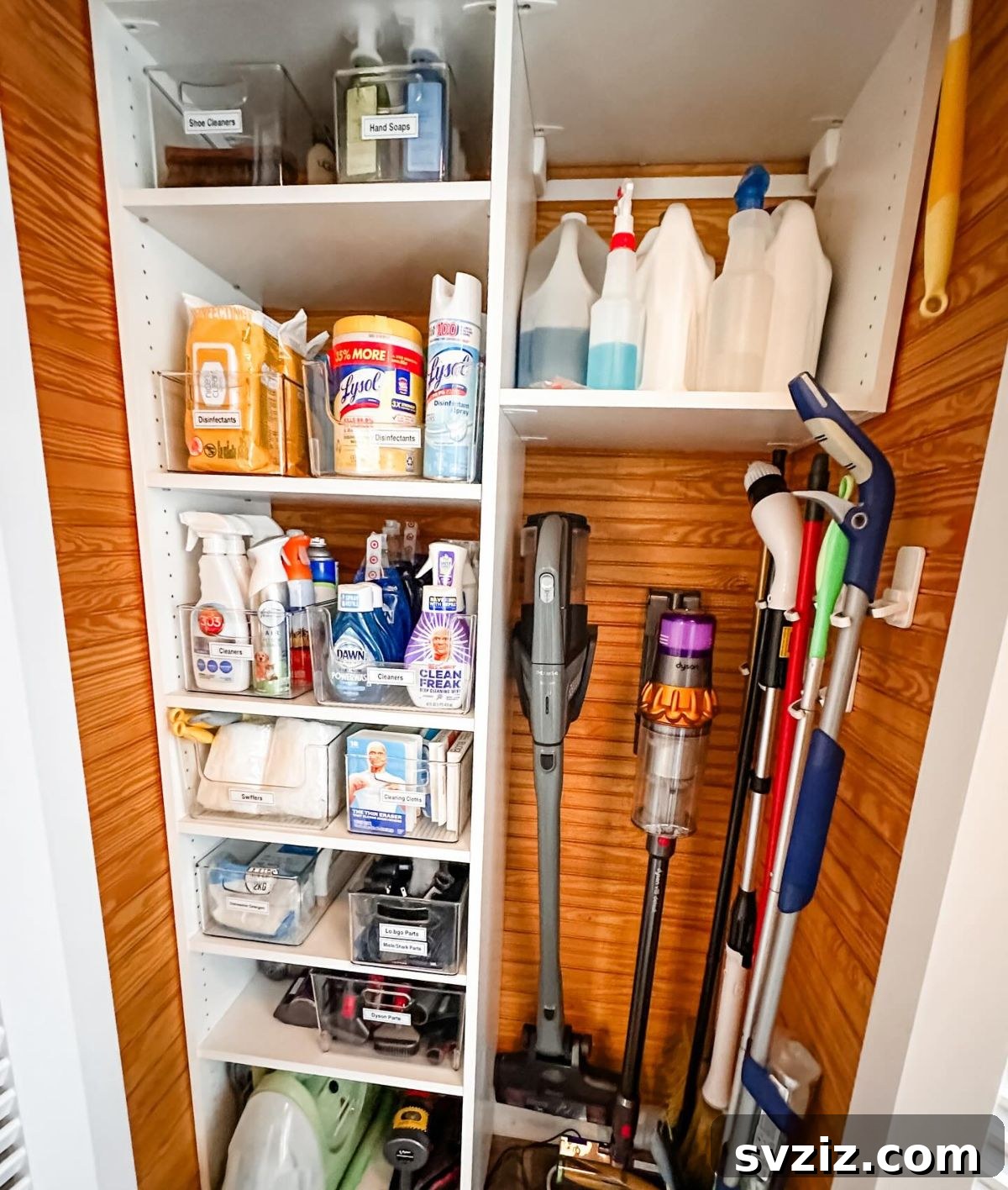31 Genius Organizing Hacks to Declutter Your Life 15 Command Hooks for Utility Closet