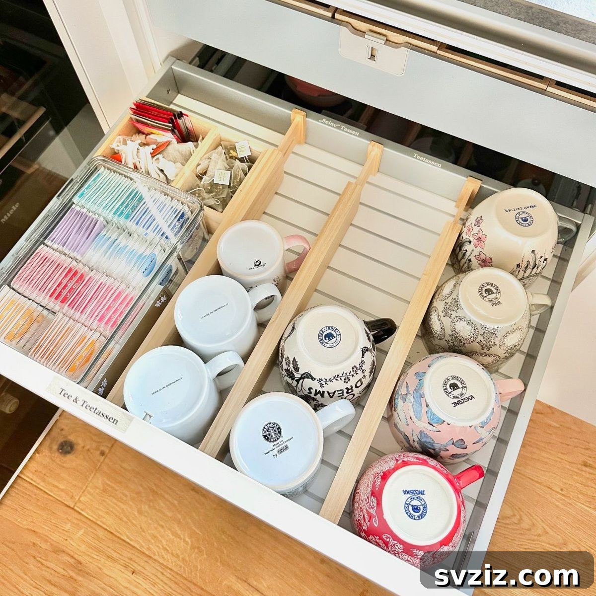 31 Genius Organizing Hacks to Declutter Your Life 7 tea drawer