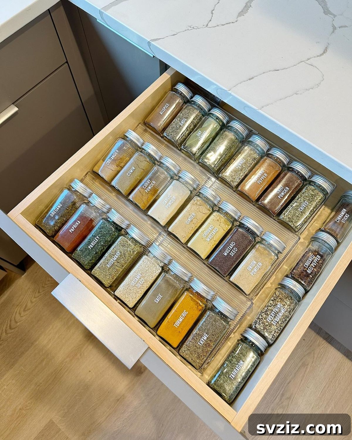 31 Genius Organizing Hacks to Declutter Your Life 9 spice drawer