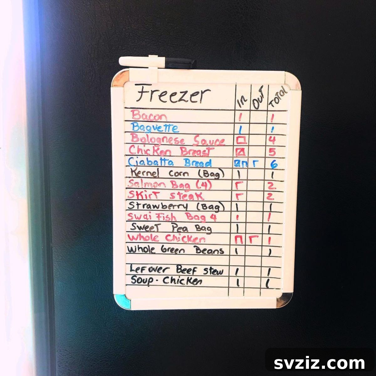 17 Whiteboard Hacks: Genius Organization for Home & Office 12 freezer inventory