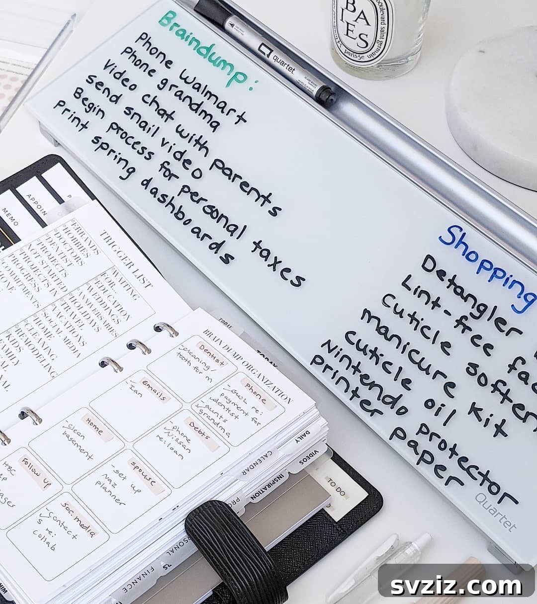 17 Whiteboard Hacks: Genius Organization for Home & Office 14 brain dump