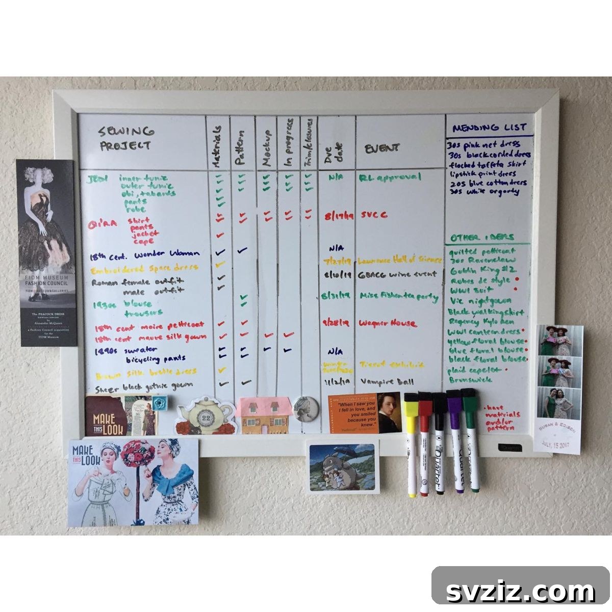 17 Whiteboard Hacks: Genius Organization for Home & Office 18 project board
