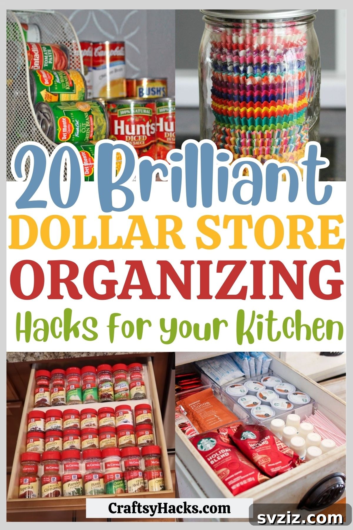 Organize your kitchen with brilliant Dollar Tree finds and budget-friendly organizing hacks