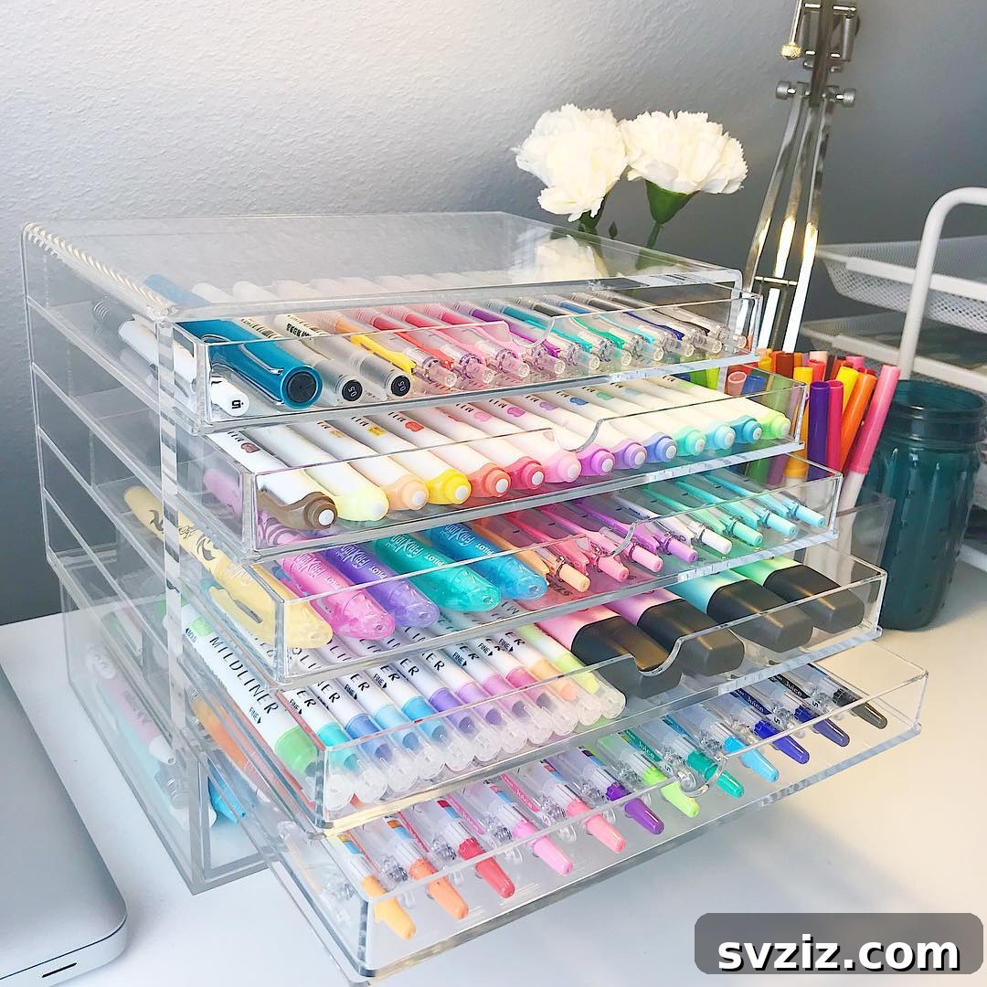 acrylic desk organizer