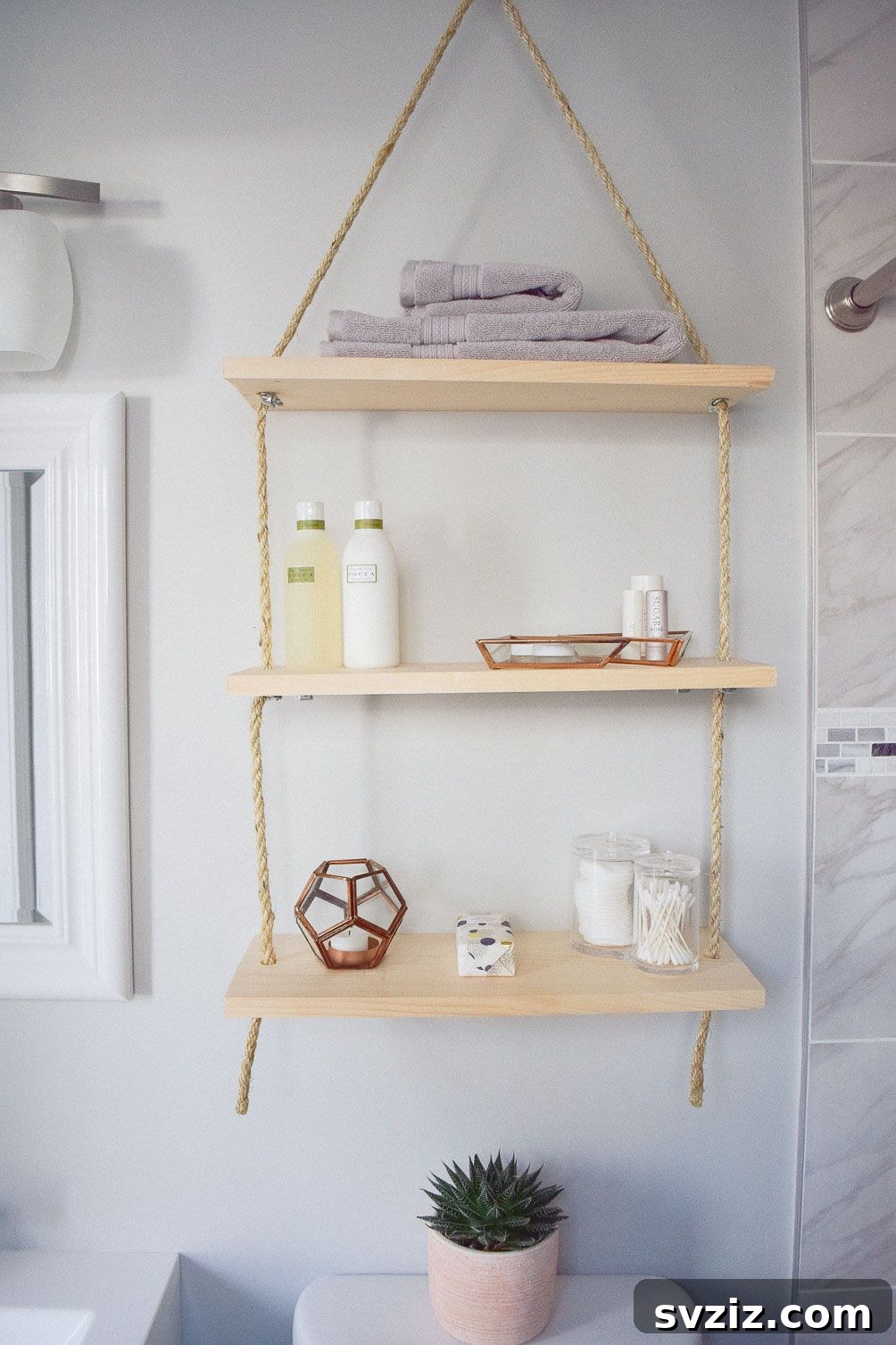 Adding Bathroom Storage Shelves