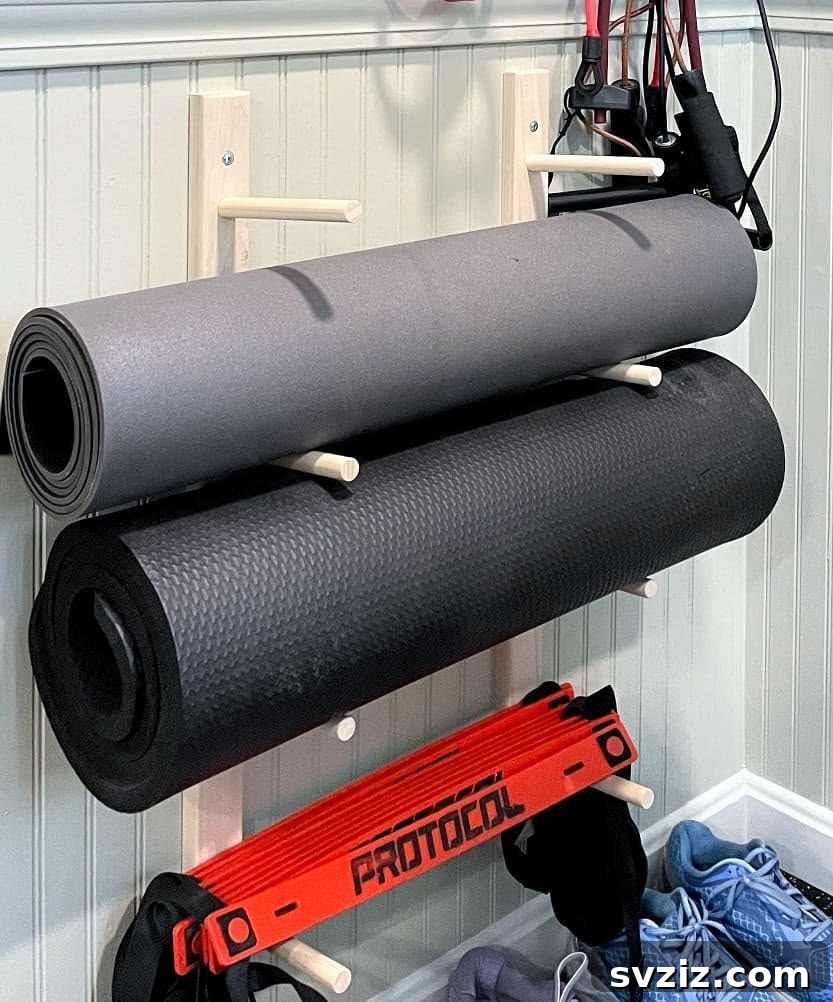 21 Genius Solutions for Home Gym Organization 15 Wall Storage System