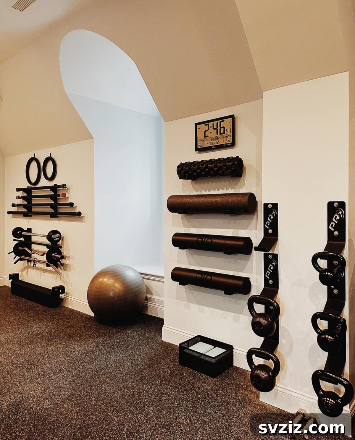 21 Genius Solutions for Home Gym Organization 17 Minimalist Wall Organizers
