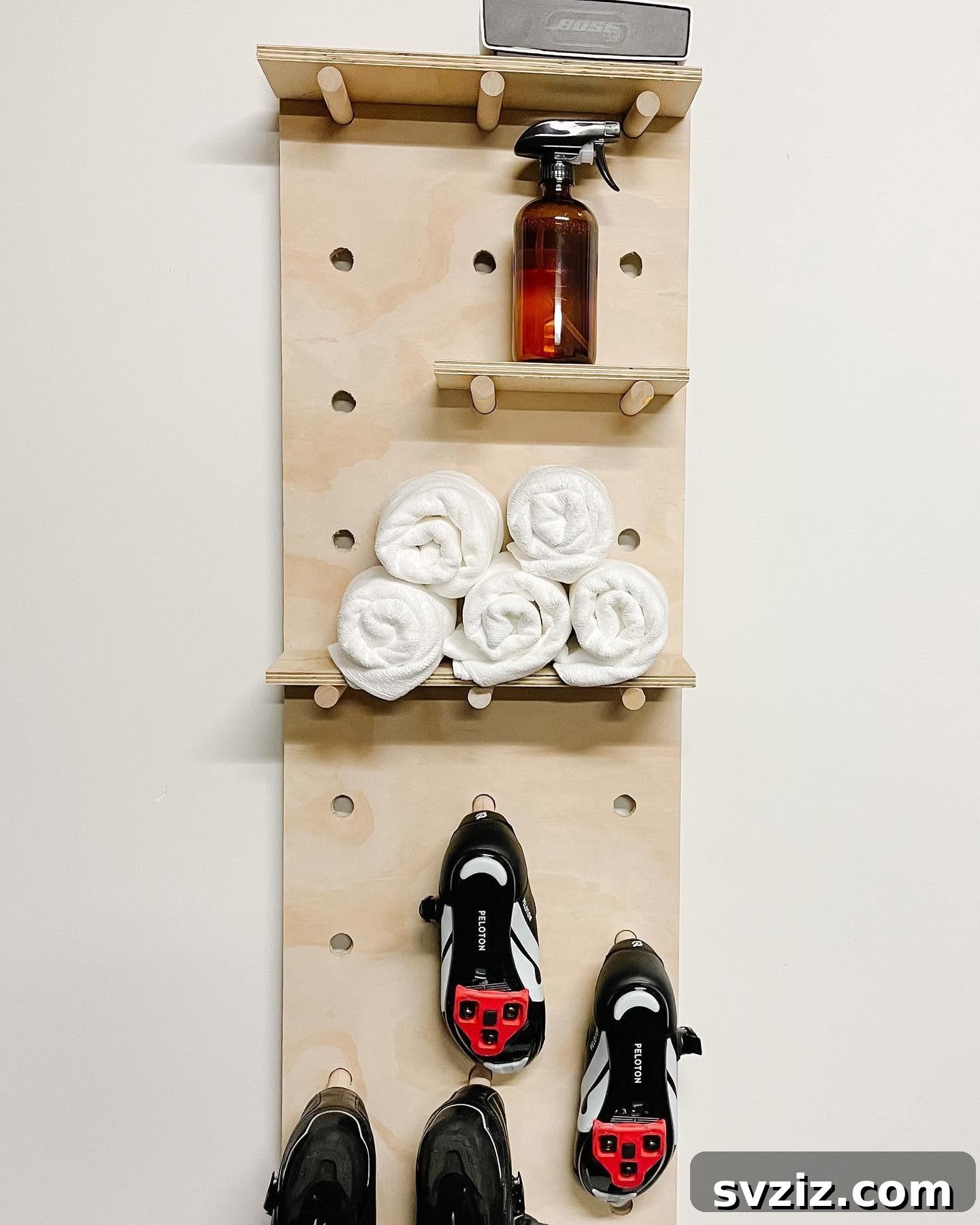 21 Genius Solutions for Home Gym Organization 22 DIY Pegboard