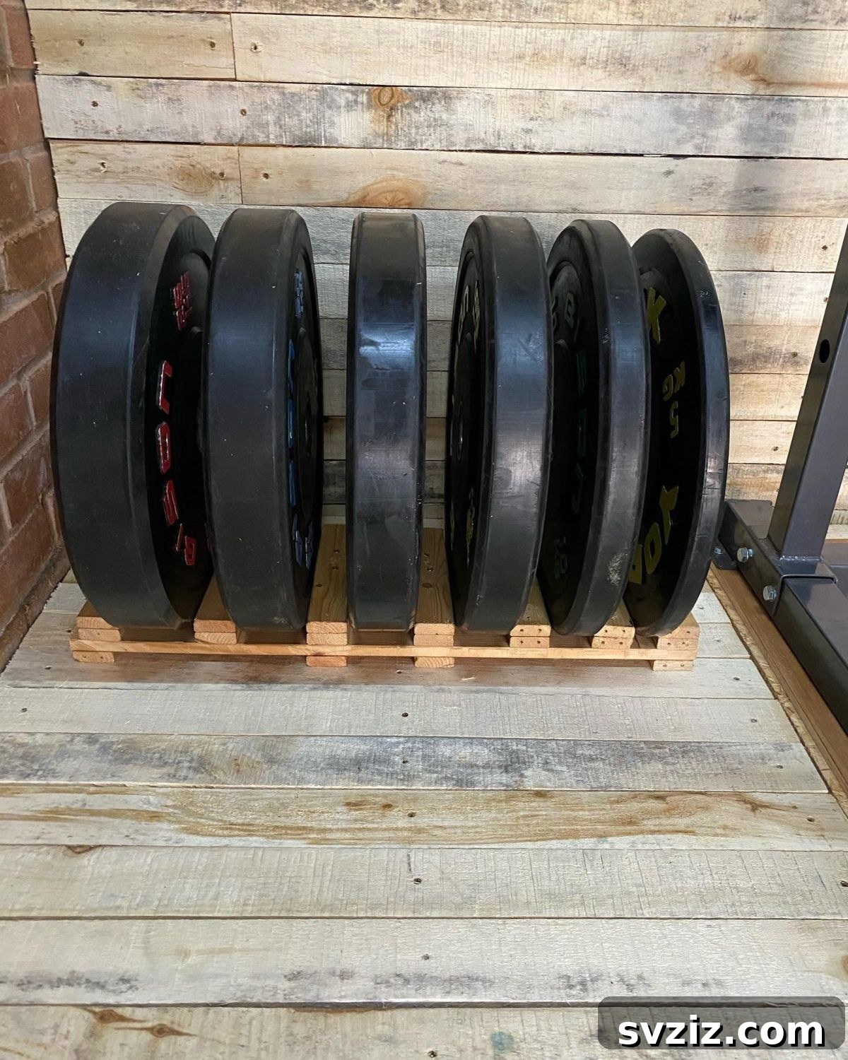 21 Genius Solutions for Home Gym Organization 9 DIY Bumper Plate Storage System