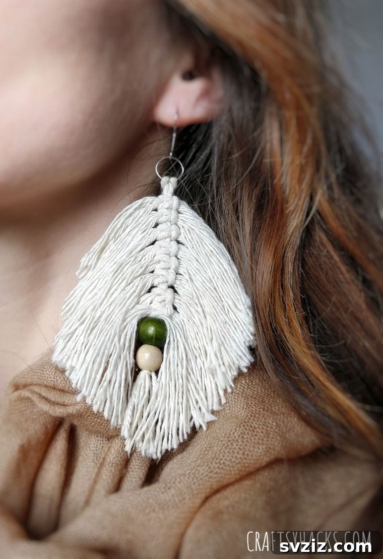 DIY Macrame Earrings