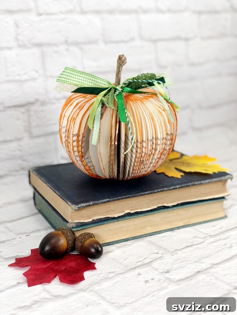 DIY Book Pumpkin